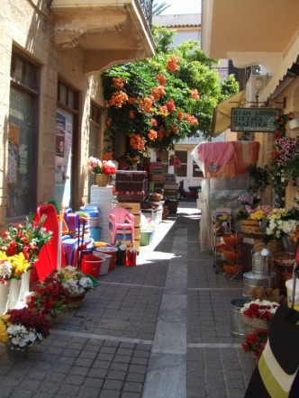 Shopping in Aegina, Greece