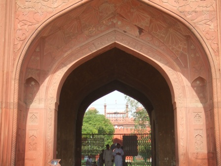 Gateway at the Red Fort, Delhi