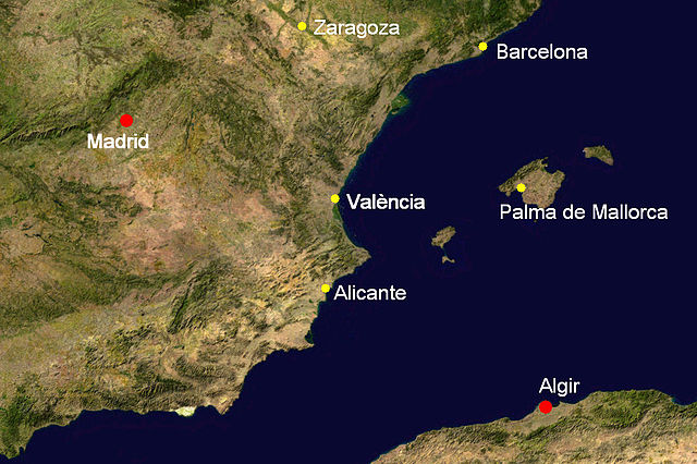 Valencia map